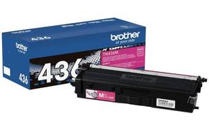 lot 191 image: New Brother Genuine Super High Yield Toner Cartridge, TN436M, Replacement Magenta Toner, Page Yield Up To 6,500 Pages, Amazon Dash Replenishment Cartridge, TN436