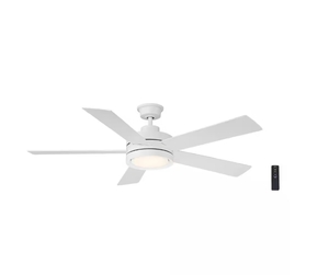lot 204 image: Home Decorators Collection 56 Baxtan Ceiling Fan & Light