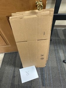 lot 488 image: 8 Uline Shipping Boxes 24 x 10 x 4
