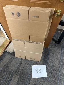lot 491 image: 33 Uline Shipping Boxes 12 x 9 x 9