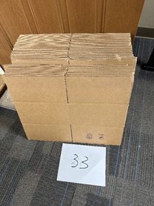 lot 494 image: 33 Uline Shipping Boxes 12 x 12 x 6