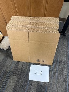 lot 495 image: 28 Uline Shipping Boxes 14 x 10 x 10