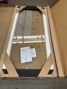 lot 499 image: Basco Shower Enclosures Frameless Glass Shower  Tub Sliding Door 316 Glass