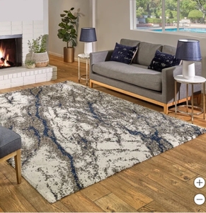 lot 357 image: New Gertmenian Thomasville Hudson Lush Shag Rug 7 Ft 10In x 10 Ft - Marked # 42