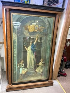 lot 1 image: 1894 Justice, The Fates, and TheRights of Man by Edward E. Simmons - 44x76