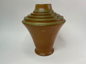 lot 8 image: Roseville Art Pottery Futura Stepped Urn Vase