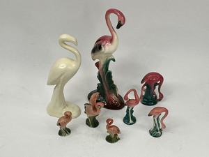 lot 37 image: Pink Flamingo Figure Lot