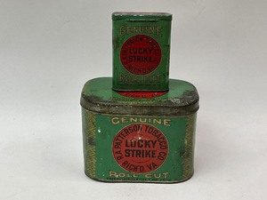 lot 41 image: Vintage Lucky Strike Tobacco Tin Lot