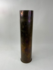 lot 51 image: 1914-18 WWI Military Artillery Shell Trench Art Vase