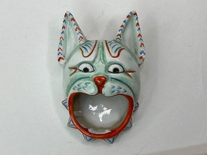 lot 71 image: Antique German Porcelain Dog Ashtray
