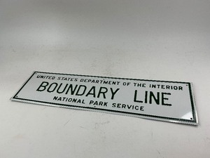 lot 77 image: United States Dept of Interior Boundary Line National Park Service Sign