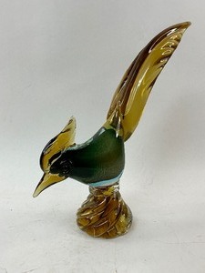 lot 97 image: Murano Art Glass Roadrunner