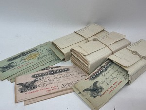 lot 106 image: Antique Citizens Bank Canceled Checks