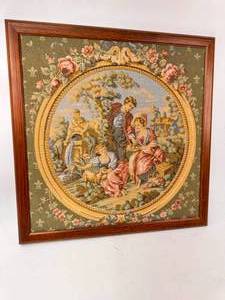 lot 101 image: Framed Tapestry Wall Hanging