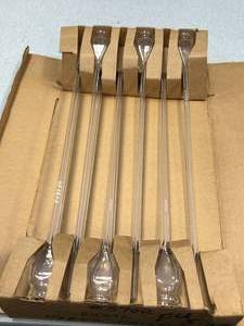 lot 18 image: PYREX Box of 5 12mm Funnel Thistle Tube