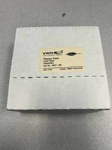 lot 30 image: Box of VWR Pasteur Pipet, Lime Glass, Disposable Size 5 34