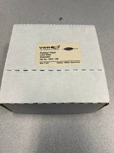 lot 31 image: Box of VWR Pasteur Pipet, Lime Glass, Disposable Size 5 34