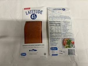 D. 2x 8oz Latitude 45 Smoked Atlantic Salmon-Sliced & Ready to Eat