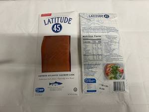 D. 2x 8oz Latitude 45 Smoked Atlantic Salmon-Sliced & Ready to Eat