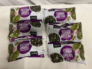 K. 6x 16oz Chopped Turnip Greens