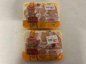 A. 2pkgs Boneless Skinless Chicken Thighs-Photo Shows Avg Wgt will not be exact