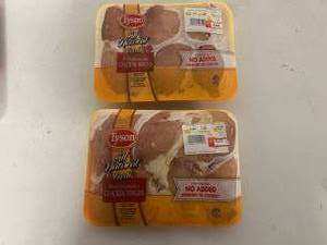 A. 2pkgs Boneless Skinless Chicken Thighs-Photo Shows Avg Wgt will not be exact