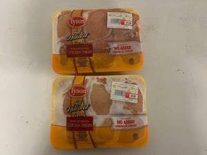 A. 2pkgs Boneless Skinless Chicken Thighs-Photo Shows Avg Wgt will not be exact