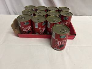 12x Tuscan Garden Large Black Olives-Pitted