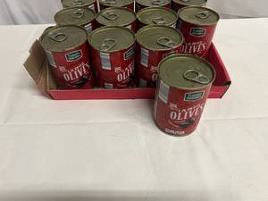 12x Tuscan Garden Large Black Olives-Pitted