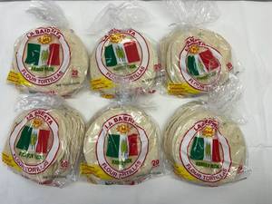 KK. 6x 20count La Banderita Flour Tortillas