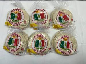 KK. 6x 20count La Banderita Flour Tortillas