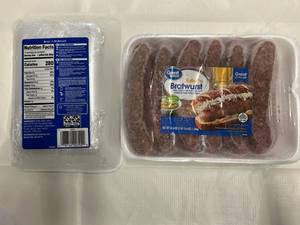 G. 2x 45.6oz Beer n Bratwurst(12per Package)