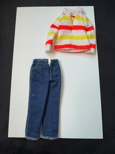 lot 185 image: BARBIE COUNTRY CAPERS JEANS #1862 AND SHIRT