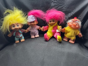 lot 271 image: LOT OF FOUR TROLL DOLLS