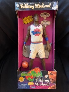 lot 295 image: 1996 TALKING MICHAEL SPACE JAM DOLL NEW IN PACKAGE