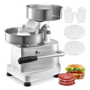 VEVOR Commercial Burger Patty Maker 6 in. Hamburger Beef Patty Maker Burger Press Machine with 1000-Piece Patty Papers   Customer Returns See Pictures