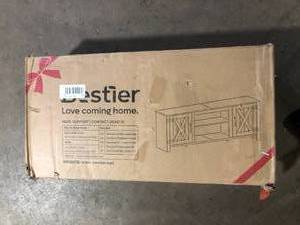 Bestier Farmhouse  Entertainment Center  Customer Returns See Pictures