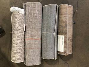 Lot of Assorted Rugs Various Models and Sizes and Conditions   Customer Returns See Pictures