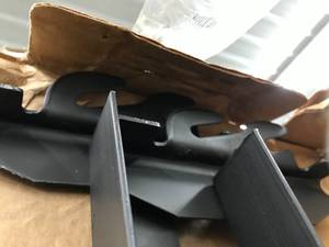 lot 45 image: 4 BOXES, QUEEN BEDFRAME RAILS