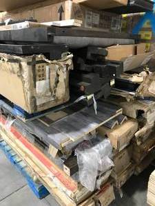 lot 93 image: 2 PALLETS MISC BED FRAME PARTS