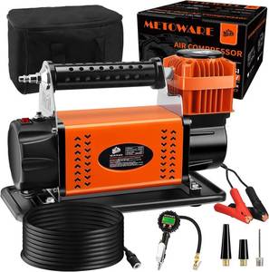 lot 1 image: Metoware Off-Road Air Compressor with Digital Pressure Gauge