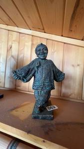 lot 62 image: Vintage Bronze Figurine of Laughing Child with Outstretched Arms