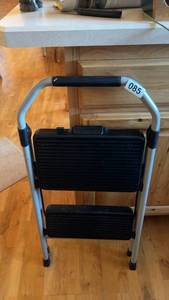lot 85 image: Folding 2-Step Ladder with Non-Slip Steps