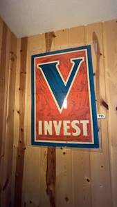 lot 111 image: Vintage V Invest Advertising Poster - The Synbrodge Litho Co. Cincinnati