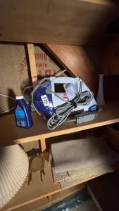 lot 129 image: Bissell Spotlifter Powerbrush Portable Carpet Cleaner with Cleaning Solution