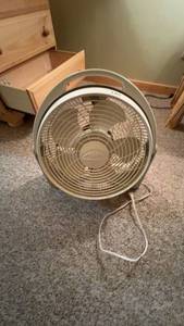 lot 145 image: Used Circular Box Fan with Carry Handle