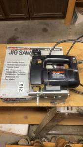 lot 216 image: Black & Decker 216 Jig Saw with Circle Guide and 2 Blades