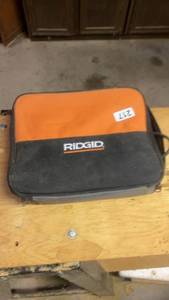 lot 217 image: RIDGID R7111 12 Inch Corded Drill in Carrying Case