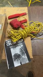 lot 243 image: High Limb Chainsaw with Instruction Manual and Yellow Rope