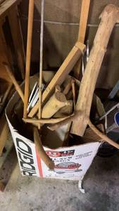 lot 262 image: Lot of Vintage Wooden Tools and Sticks